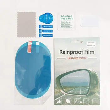 2 Ks Auto Rainproof Film Auto Auto Spätné Zrkadlo ochranné Dážď dôkaz Anti fog Vodotesný Film Membrány Auto Nálepky Accessorie