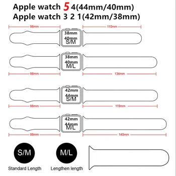Popruh Pre Apple hodinky kapela 44 mm 40 mm iwatch kapela 38mm 42mm Príslušenstvo Silikónový náramok watchband correa Apple hodinky 6 se 5 4 3