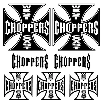 Klasické pre West Coast Choppers Vinyl Grafika odtlačkový aršík Nálepiek, Motocykel, Auto Telo Dekoračné Nálepky-Nálepky Nastaviť Príslušenstvo
