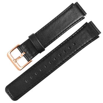 Pre Huawei B3 B5 B6 Smart Šport Náramok 16 mm 18 mm Kožené Watchband S obchodnými Mocha Brown Black Náhradný Popruh
