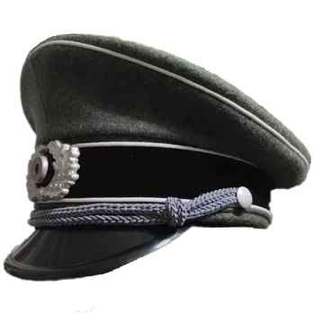 Druhej svetovej VOJNY nemeckého Wehrmachtu Elite Pozemných Síl Armády Dôstojníka Vlna Spp High-Grade Sivá Vojenský Klobúk Kovové Odznak Na Halloween Cosplay