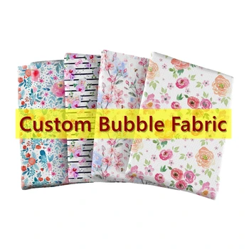Vlastné Bublina Textílie Vytlačené Polyester Bavlna Bullet Handričkou 50x145cm pre KUTILOV, Remeselníkov Materiál
