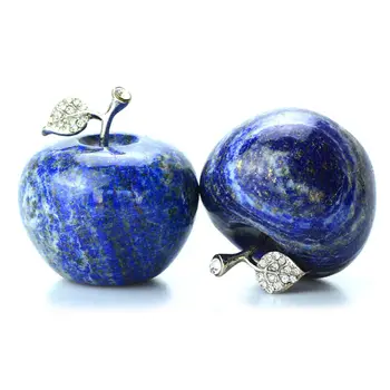 Lapis Lazuli, Prírodný Krištáľ Apple Figúrka Vyrezávané Darček Gem 1pc