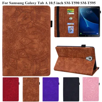 3D Kvet Plastický obal pre Samsung Galaxy Tab 10,5 2018 SM-T590 T595 T597 Tablet Kryt pre Samsung Galaxy Tab 10 5 Prípadových