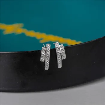 SODROV Minimalistický Šperky 925 Silver Osobnosti Tvorivý Náušnice pre Ženy Stud Náušnice Strieborné Šperky, Náušnice 925