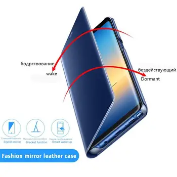 Smart Mirror Prípade Pre Xiao Redmi K30 Pro Poznámka 9 9S 8 Pro 6 7 8T Prípade Flip Cover Mobilný Telefón Prípadoch Pre Xiao Redmi 6 6A 6 Pro