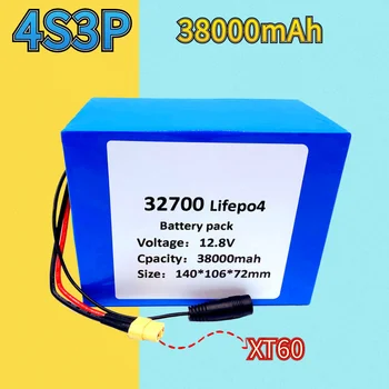 32700 Lifepo4 batérie 4S3P 12.8 V 38Ah 4S 40A 100A vyvážené BMS pre elektrické lode a záložných zdrojov napájania 12V