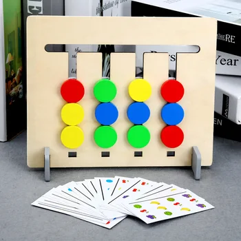 Farby a Plody Obojstranný Zodpovedajúce Hry Detí Logické Uvažovanie Hry Hračka Hračka Montessori