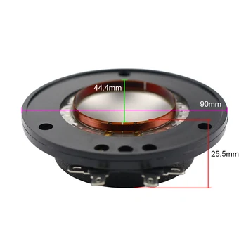 GHXAMP 44,5 mm 45 core Výšok Hlasové Cievky Meďou plátované hliníkové kolo drôt Dovezené titán film vstup 44.4 cievka 8Ohm