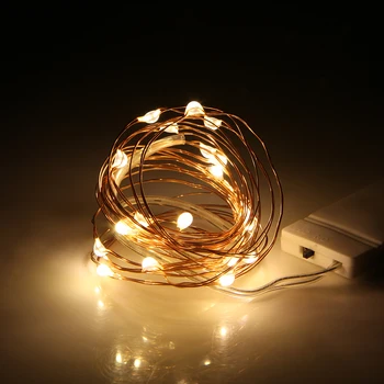 CR2032 Batériou Napájaný 1m / 2m/3m DIY LED Reťazec Svetlo Mini Víla Svetlá pre Umenie a Remeslá, Narodeniny, Ručne vyrábané Dekorácie