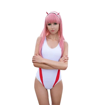 MILÁČIK v FRANXX KÓD:002 Nula Dva Cosplay Kostým Sexy Kombinézu Pre Ženy Jumpsuit Plavky a Parochne 2020 Halloween Anime
