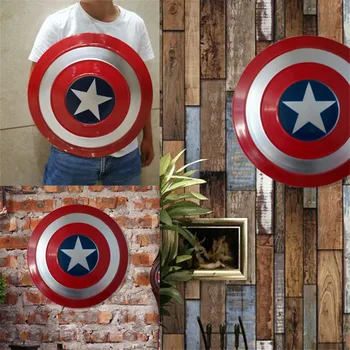 Avengers Cosplay Kapitán Amerika Steve Rogers Full Metal Štít Strany Prop Home Art Decor Prívesok Hračky Pre Dospelých, Deti Darček