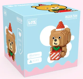 2020 LOZ Diamond Blokov Zvieratá Juguetes Dievčatá Vianočný Darček Broskyňa Medveď Bloques Loz Micro Builidng Tehly pre Deti, Vzdelávacie Hračky