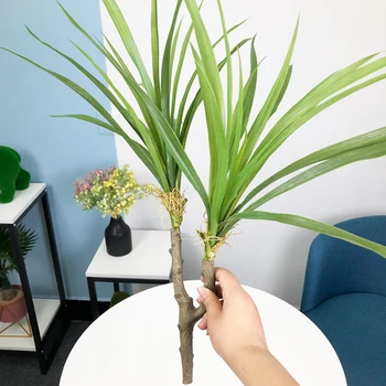 55+88 cm Veľké Tropické Dracaena Stromček Umelý Palmový Rastliny Falošné Vysoký Zasadiť Strom Plastové Nordic Cycas Listy pre Home Decor