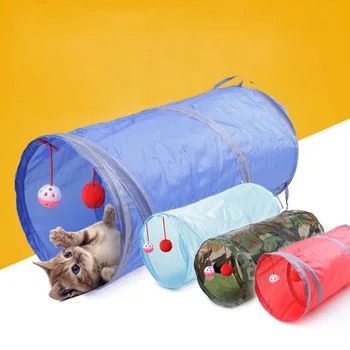 Spravodajská Vŕtať Sudy Mačka Tunel Interaktívne Hračky obojsmerná Tunely Skladacia Visí Loptu Pet Príslušenstvo