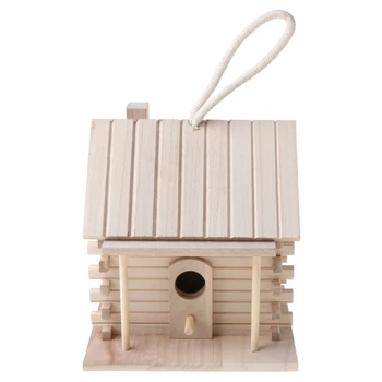 2021 Nové Drevené Bird House Teplé Chove Vtákov Box Outdoor Hniezdo Chata Pet Hračka