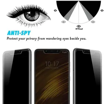 2.5 D Privacy Screen Protector Pre Xiao Pocophone F1 F2 Anti-Spy Tvrdeného Skla Pre Pocophone F2 Pro Proti Oslneniu Ochranný film