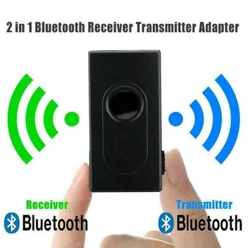 2 V 1, Bluetooth V4.2 Vysielač Prijímač Bezdrôtový Stereo Adaptér Dodávky Hudby Bluet Audio Vysielač Bluetooth Adaptér A5T0