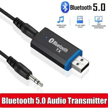 5.0 Bluetooth Audio Prijímač, Vysielač Mini Stereo Bluetooth, AUX, USB 3,5 mm Jack pre TV, PC Slúchadlá Auto Adaptér Bezdrôtovej siete