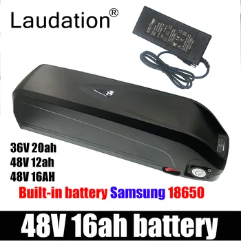 Hailong Li-oin Batéria S USB 48V16Ah 48V 20AH Elektrický Bicykel Downtube Batérie S Nabíjačkou Pre 250W 500W 750W 800W 1000W Motor