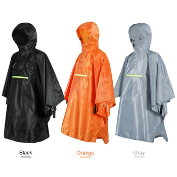 1pcs Dážď Cape Muži Ženy Pršiplášť Požičovňa Pršiplášť Daždi Kabát Rainwear Reflektor Rainproof Pončo s Reflexné Pásky