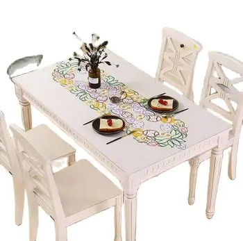 Elegantné Duté Veľkonočné vajíčko umenie Výšivky rozkladací Stôl Runner vlajka tkaniny pokrytie Čipky obrus mat kuchyňa party decor