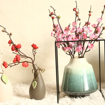 Umelé Kvety DIY Hodvábu Kvetov Slivkové Kvety Kvetinové Svadobné Kytice Domova Kytice
