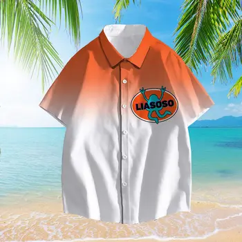 LIASOSO 3D Vytlačené Havajské Košele Vlastný DIY Vaše Logo Módne pánske, dámske Ležérne Košele Veľkoobchod Drop Shipping Veľkosť S-6XL