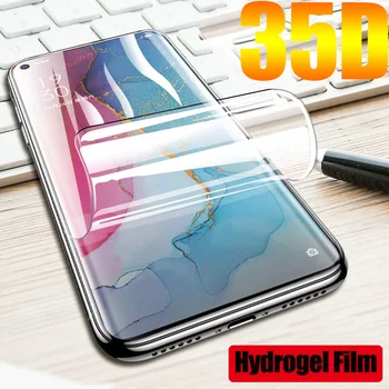 35D Mäkké Hydrogel Film Pre Oppo A5s A1k A9 A5 2020 Plný Kryt TPU Obrazovke Ochranný Film Realme 5 6 7 8 X2 8 Pro XT Nie Sklo