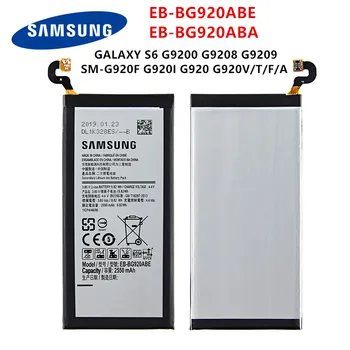 SAMSUNG Pôvodnej EB-BG920ABE EB-BG920ABA 2550mAh Batérie Pre SAMSUNG Galaxy S6 G9200 G9208 G9209 G920F G920 G920V/T/F/A/I, +Nástroje