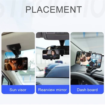 XMXCZKJ Univerzálny Auto Tabuli HUD Mobilný Telefón Majiteľa Vysoká Pružnosť Otočná Auto Clip Držiak Pre iphone 12 Xiao 9 Samsung