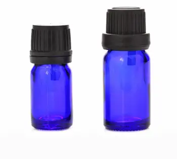 5ml 10-ml Sklenené Esenciálny Olej, Fľaša Ústie Redukcia & spp Sklenené Ampulky Modré Sklenené olej fľaše SN114
