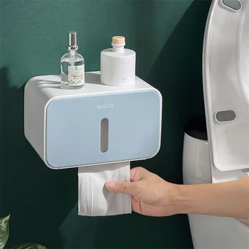 Vlhkosti, odolná a vodotesná toaletný papier rack domácnosti kúpeľňa úložný stojan, skladací stojan box tkaniva rolka papiera