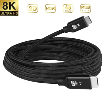 8K AKO HDMI2.1 Kábel 8K/60Hz 4K/120Hz kompatibilný s HDMI Predlžovací kábel 7680P 48Gbps/4: 4: 4/UHD/eARC/HDCP 2.2 1 M 5M 10 M Video Kábel