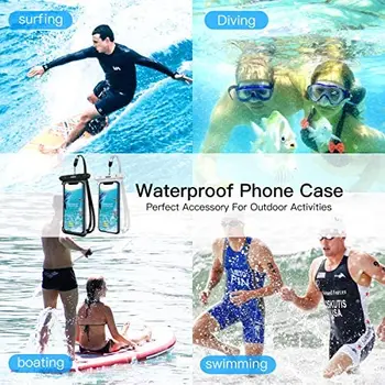 Mobile Vodotesný Telefón Prípade Plávanie Suché Taška Vode odolná Taška Podvodné puzdro Puzdro na Mobilný Telefón Kryt Pre iPhone 12 11 Pro Max8