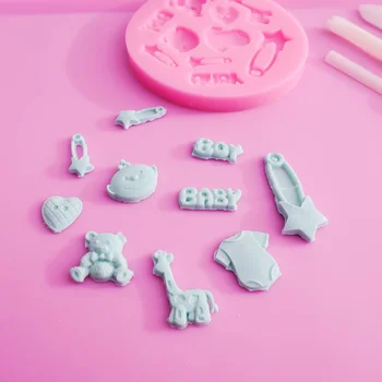 3D Silikónové Dieťa Pin Pečenie Príslušenstvo DIY Cukru Plavidlá, Čokoláda Fréza Plesne Fondant Cake Zdobenie Nástroj
