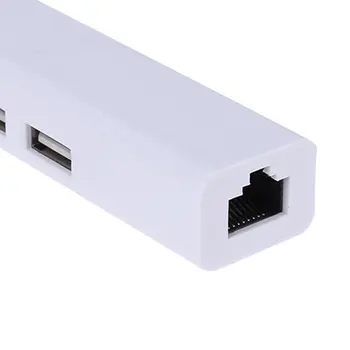 2021 NOVÝ USB 3.1 HUB Typ C do USB Rozbočovač RJ45 Ethernet Lan Adaptér Hub Thunderbolt 3 USB-C Dock Adaptér Pre Macbook PC
