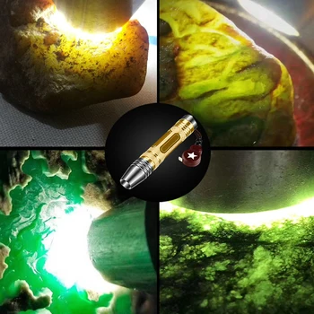 Silné Svetlo Blesku Emerald Špeciálne Fialové Svetlo Včelí Vosk Odborných Skúšok Vidieť Amber Šperky Wenwan