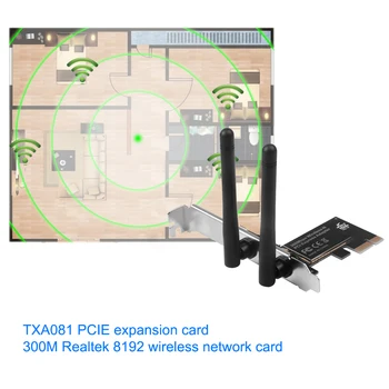 KEBIDU dvojpásmový Bezdrôtový TXA081 5 ghz/2.4 GHzr WiFi Sieťová Karta Adaptéra 8192 PCI-Express na PC Desktop Windows 10