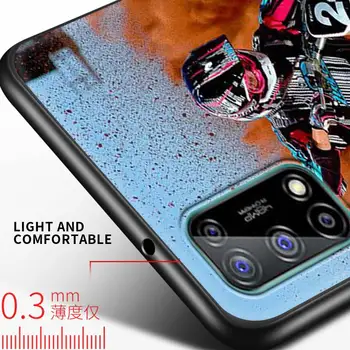 Moto Cross Motocykel Športové Luxusné Mäkké puzdro pre Realme C3 5 6 Pro 7 Globálnej X50 XT C11 C15 7i Q2 V15 Kryt Telefónu Kremíka Coque