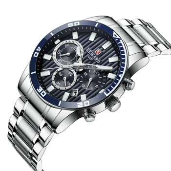 Relogio masculino luxusné hodinky muži Móda Nepremokavé CalendarSteel Pás Kapela hodinky Quartz Business Náramkové hodinky reloj hombre