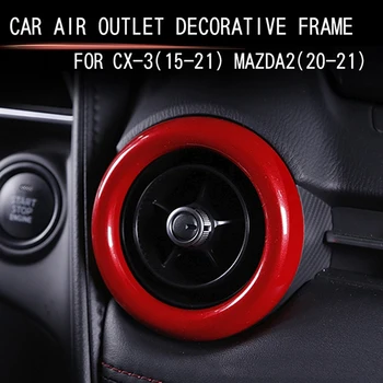 Pre Mazda CX-3 CX3-2021 Auto Styling klimatizácia Air Vent Zásuvky Krúžok Kryt Výbava Príslušenstvo