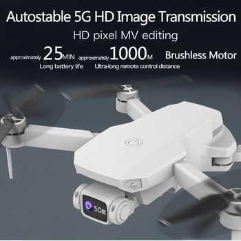 Hviezdy CS02 GPS Drone 6K Dual HD Kamera Profesionálne Letecké Fotografie Striedavý Motor Skladacia Quadcopter RC Vzdialenosti 1500M