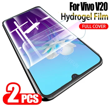 2 ks Hydrogel Film Screen Protector Pre Vivo V20 SE Y20 Y20i Screen Protector Pre vivo v20 se y20 y20i 20 20i obrazovke film
