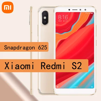Mobilné Xiao Redmi S2 smartphone 4GB+64GB Snapdragon 625 Android Mobil 4G LTE Mobilný telefón Redmi Y2