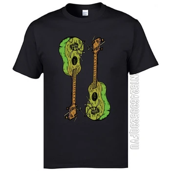 Rozbité Ukulele Elektronické Gitarová Hudba Top Módne T-shirts 2019 Nový Príchod Príležitostné Tlače Nadrozmerné Európskej Tee Tričko Muž