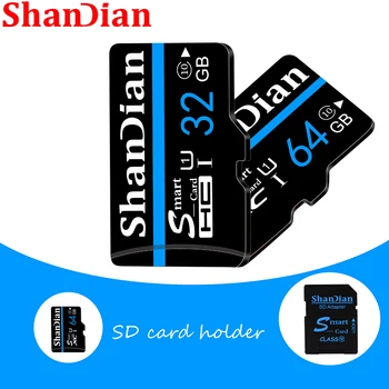 Shandian 32GB Micro SD TF Karty Class10 vysokorýchlostný Prenos pomocou Adaptéra Pamäťovej Karty 64GB 128 gb kapacitou 16 G 8G pre Fotoaparát, Telefón a pod.