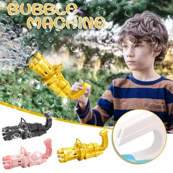 2021 hračka nové, aby hotBubble Zbrane Gatling Bublina Guľomety bublifuk Automatic50ML1PCSSummer hračky pre deti