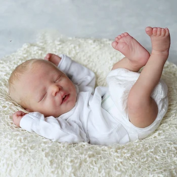 DIY Prázdne Bebe Reborn kit17inch Baby Doll Časti Ručne Vyrobené Dieťa Spí Darren Vinyl Silikónové Nevyfarbené Nedokončené Prázdne Bábika