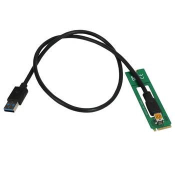 NGFF M. 2 M Kľúč USB 3.0, PCI-E Stúpačky Karty M2 USB3.0 PCIE 16X 1X Nástavec s mocou pre Litecoin Bitcoin Baník